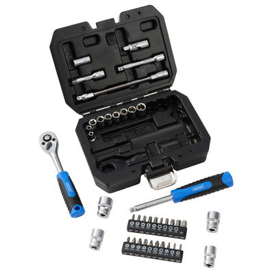 Draper HI-TORQ® Metric Socket and Bit Set, 1/4" Sq. Dr. (40 Piece)