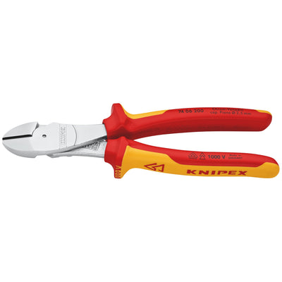 KNIPEX 74 06 200 SB VDE Insulated High Leverage Diagonal Cutter, 200mm