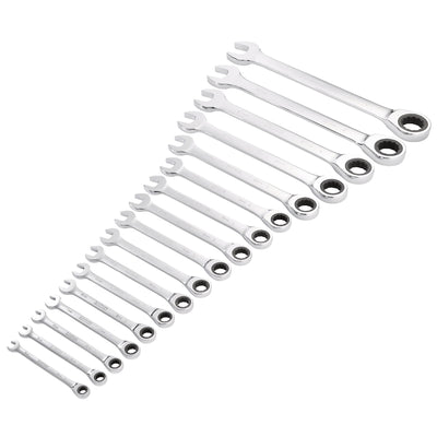 Draper HI-TORQ® Metric Ratchet Combination Spanner Set (17 Piece)