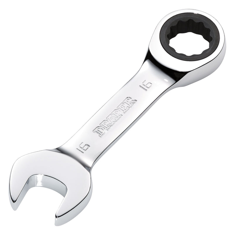 Draper HI-TORQ® Metric Stubby Ratchet Combination Spanner, 16mm
