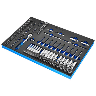 Socket Set, 3/8" Sq. Dr. in EVA Foam Inlay
