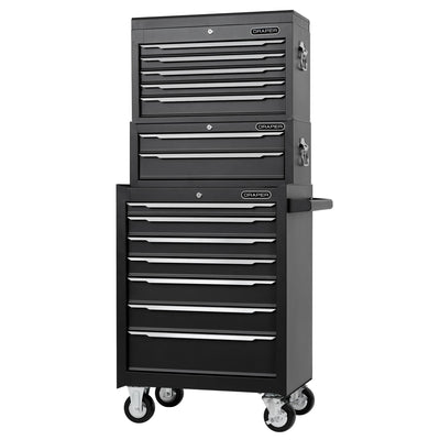Combined Roller Cabinet, Mid Tool Chest and Tool Chest, 14 Drawer, 26"