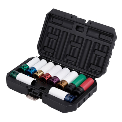 Alloy Wheel Nut Socket Set, 1/2" Sq. Dr. (10 Piece)