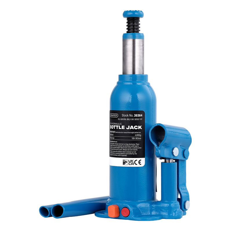 Hydraulic Bottle Jack, 4 Tonne