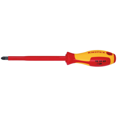 KNIPEX 98 25 03 VDE Insulated Pozidriv® Screwdriver, PZ3 x 150 mm