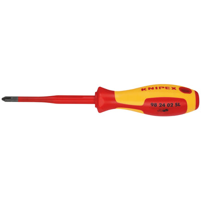 KNIPEX 98 24 02 SL VDE Insulated Phillips Screwdriver PH2 x 100mm - Slim