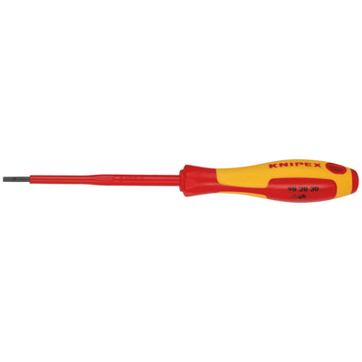 KNIPEX 98 20 30 VDE Insulated Screwdriver, 3 x 100mm