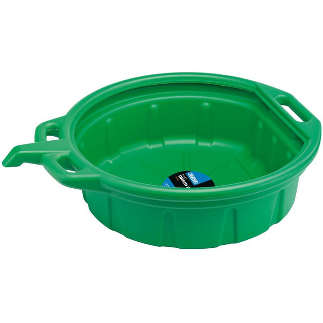 Draper OP16/G Fluid Drain Pan, 16L, Green - (23259) - DR-23259 - Draper - Trade Counter Direct