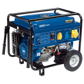 Draper PG58W Petrol Generator with Wheels, 5000W - (23987) - DR-23987 - Draper - Trade Counter Direct