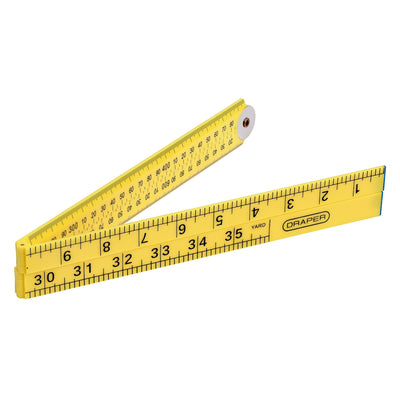 Draper Plastic Folding Rule, 1m - DR-20700 - Draper - Trade Counter Direct