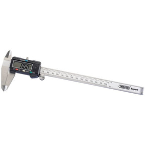 Draper PVC200D/B Dual Reading Digital Vernier Caliper, 0 - 200mm/0 - 9" - (80799) - DR-80799 - Draper - Trade Counter Direct
