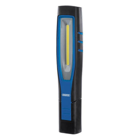 Draper RIL/COB1000/B COB/SMD LED Rechargeable Inspection Lamp, 10W, 1,000 Lumens, Blue, 1 x USB Cable, 1 x Charger - (11764) - DR-11764 - Draper - Trade Counter Direct