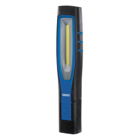 Draper RIL/COB1000/B COB/SMD LED Rechargeable Inspection Lamp, 10W, 1,000 Lumens, Blue, 1 x USB Cable, 1 x Charger - (11764) - DR-11764 - Draper - Trade Counter Direct