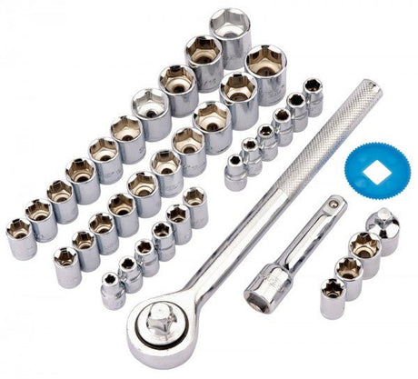 Draper RL - TK39 Socket Set, 1/4", 3/8" Sq. Dr. (39 Piece) - (68836) - DR-68836 - Draper - Trade Counter Direct