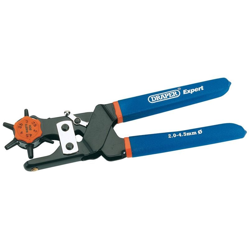 Draper RP6 Revolving Punch Plier, 2.0 - 4.5mm - (63637) - DR-63637 - Draper - Trade Counter Direct