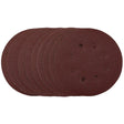 Draper SDHAL125 Sanding Discs, 125mm, Hook & Loop, 120 Grit, (Pack of 10) - (54756) - DR-54756 - Draper - Trade Counter Direct