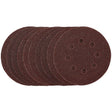 Draper SDHAL125 Sanding Discs, 125mm, Hook & Loop, 40 Grit, (Pack of 10) - (54392) - DR-54392 - Draper - Trade Counter Direct