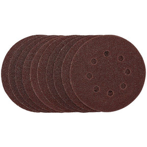 Draper SDHAL125 Sanding Discs, 125mm, Hook & Loop, 40 Grit, (Pack of 10) - (54392) - DR-54392 - Draper - Trade Counter Direct