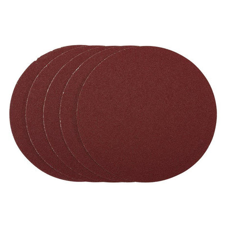 Draper SDPSA200 Sanding Discs, 200mm, PSA, 80 Grit, (Pack of 5) - (63026) - DR-63026 - Draper - Trade Counter Direct