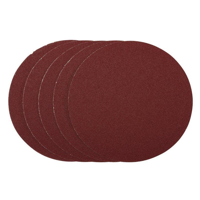 Draper SDPSA200 Sanding Discs, 200mm, PSA, 80 Grit, (Pack of 5) - (63026) - DR-63026 - Draper - Trade Counter Direct