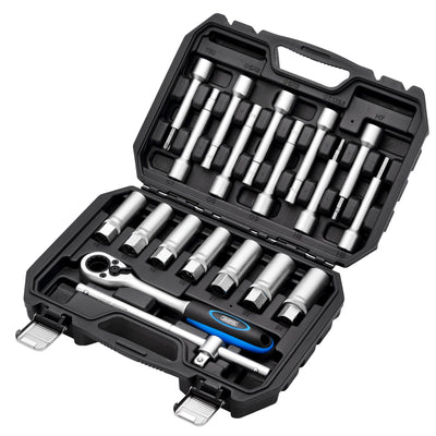 Draper Shock Absorber Strut Nut Kit, 1/2" Sq. Dr. (19 Piece) - DR-13604 - Draper - Trade Counter Direct