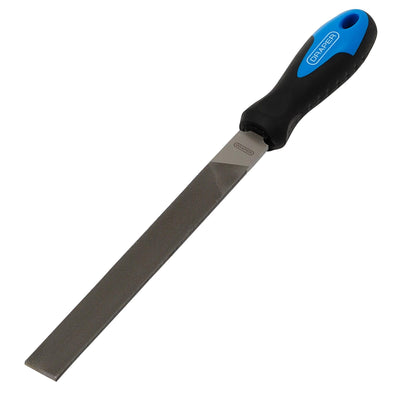 Draper Soft Grip Engineers Hand File and Handle, 200mm - DR-44953 - Draper - Trade Counter Direct