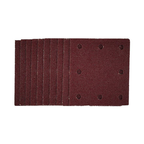 Draper SSA1 1/4 Sanding Sheets with Hook and Loop, 115 x 105mm, 40 Grit (Pack of 10) - (52388) - DR-52388 - Draper - Trade Counter Direct