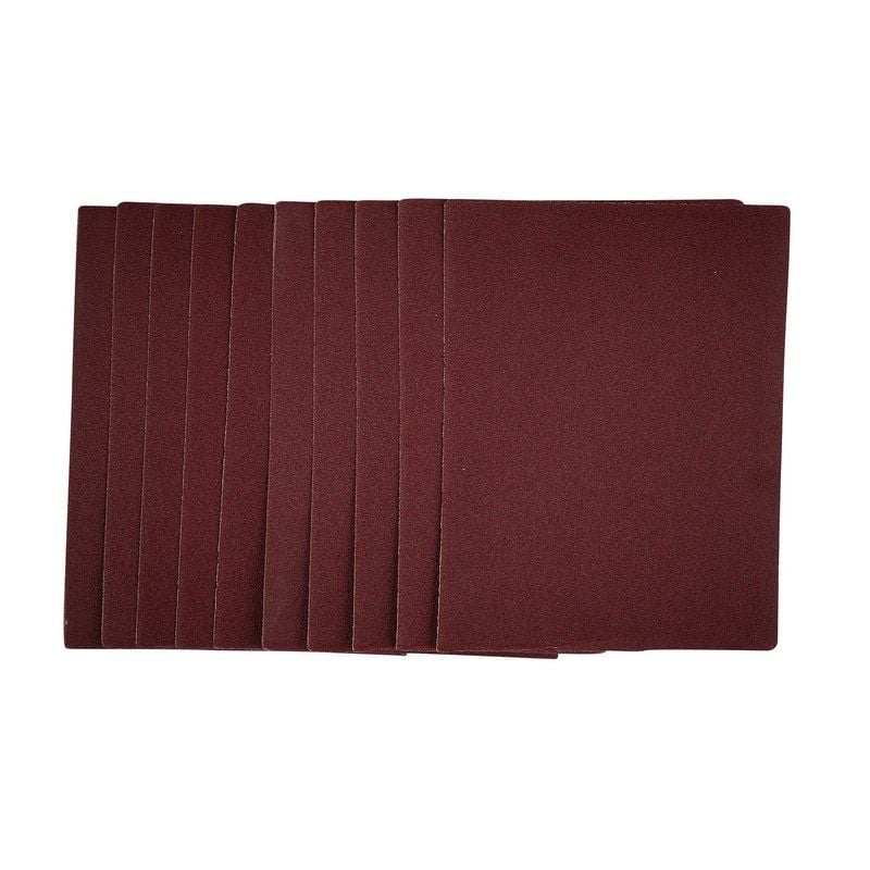Draper SSA2 1/4 Sanding Sheets, 115 x 150mm, 120 Grit (Pack of 10) - DR-54733 - Draper - Trade Counter Direct