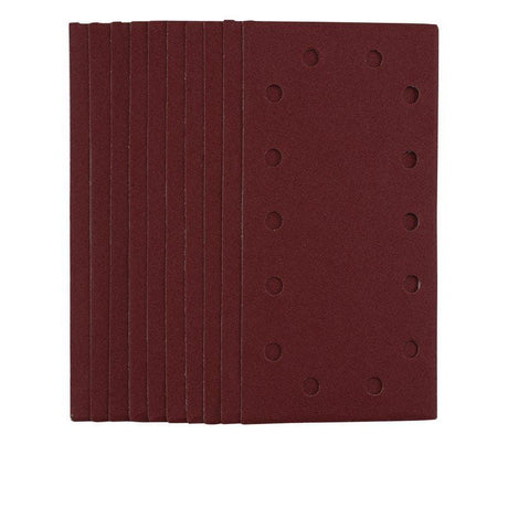 Draper SSA5 1/2 Sanding Sheets with Hook and Loop, 115 x 230mm, 120 Grit (Pack of 10) - (55864) - DR-55864 - Draper - Trade Counter Direct