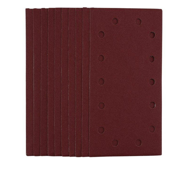 Draper SSA5 1/2 Sanding Sheets with Hook and Loop, 115 x 230mm, 120 Grit (Pack of 10) - (55864) - DR-55864 - Draper - Trade Counter Direct