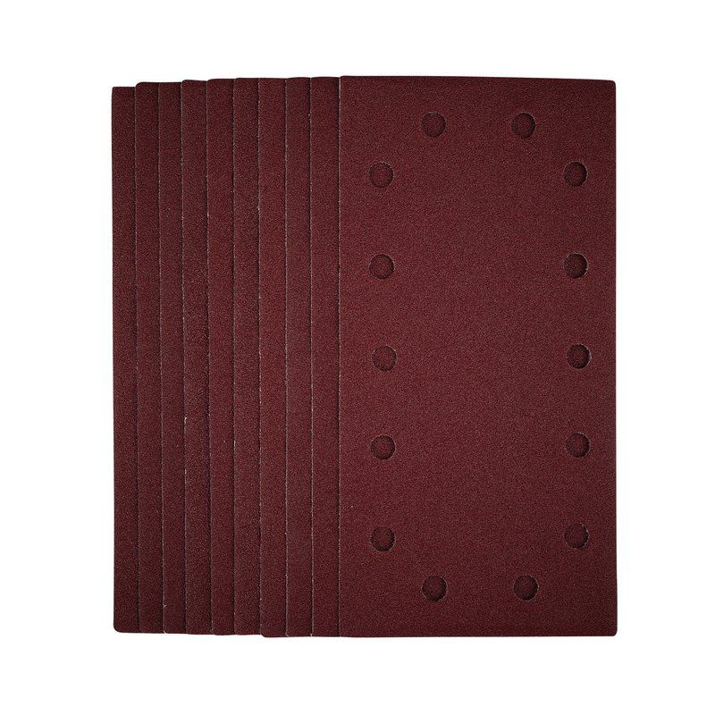 Draper SSA5 1/2 Sanding Sheets with Hook and Loop, 115 x 230mm, 80 Grit (Pack of 10) - (55863) - DR-55863 - Draper - Trade Counter Direct