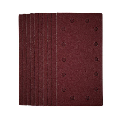 Draper SSA5 1/2 Sanding Sheets with Hook and Loop, 115 x 230mm, 80 Grit (Pack of 10) - (55863) - DR-55863 - Draper - Trade Counter Direct
