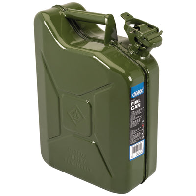 Draper Steel Fuel Can, 10L, Green - DR-07610 - Draper - Trade Counter Direct