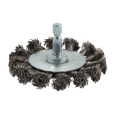 Draper Steel Twist-Knot Wire Wheel Brush, 75mm - DR-41434 - Draper - Trade Counter Direct