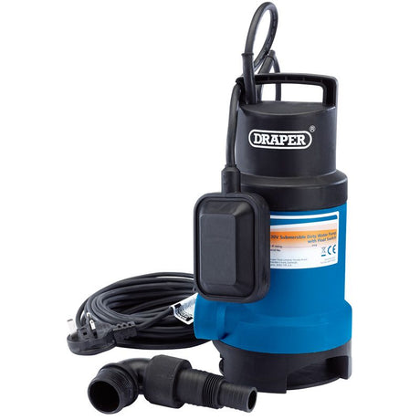 Draper SWP170DW Submersible Dirty Water Pump with Float Switch, 166L/Min, 550W - (61621) - DR-61621 - Draper - Trade Counter Direct