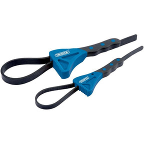 Draper SWR2 Soft Grip Strap Wrench Set (2 Piece) - (43863) - DR-43863 - Draper - Trade Counter Direct