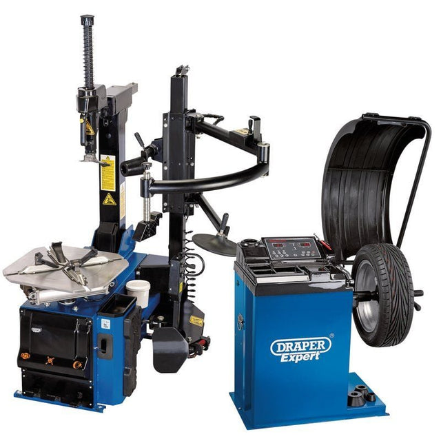 Draper TC200/WB200 Tyre Changer with Assist Arm and Wheel Balancer Kit - (02152) - DR-02152 - Draper - Trade Counter Direct