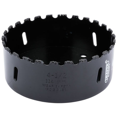 Draper TCGHSP Tungsten Carbide Grit Hole Saw, 114mm - (34969) - DR-34969 - Draper - Trade Counter Direct