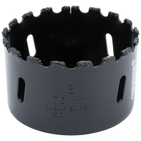 Draper TCGHSP Tungsten Carbide Grit Hole Saw, 76mm - (34953) - DR-34953 - Draper - Trade Counter Direct