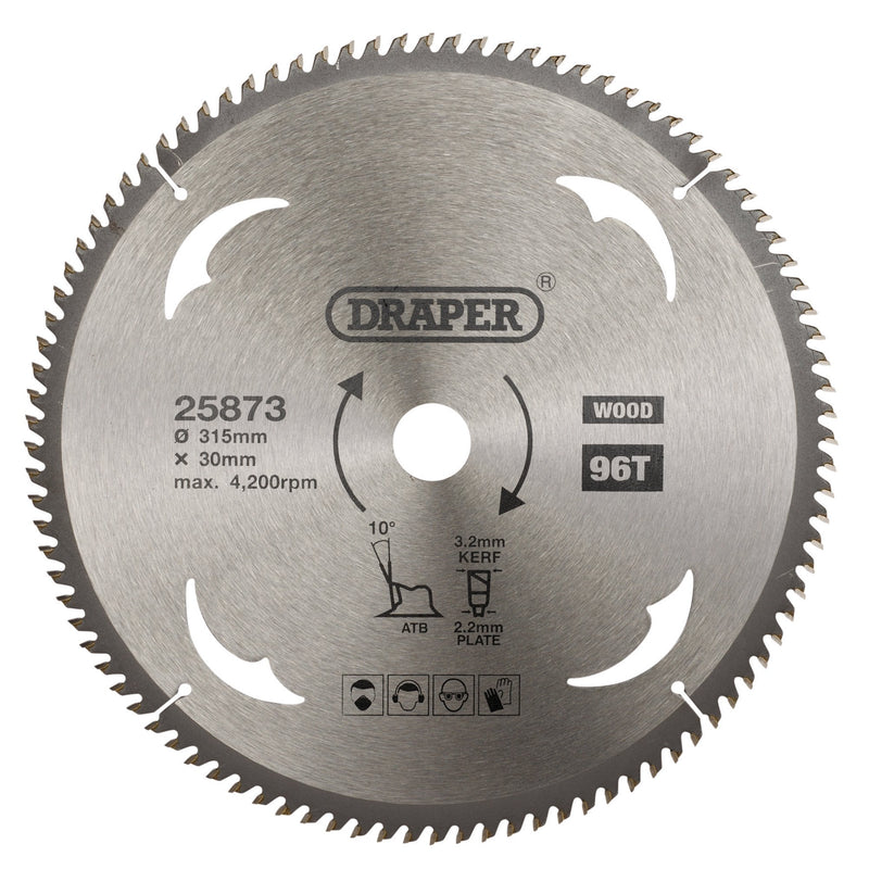 Draper TCT Circular Saw Blade for Wood - DR-25873 - Draper - Trade Counter Direct