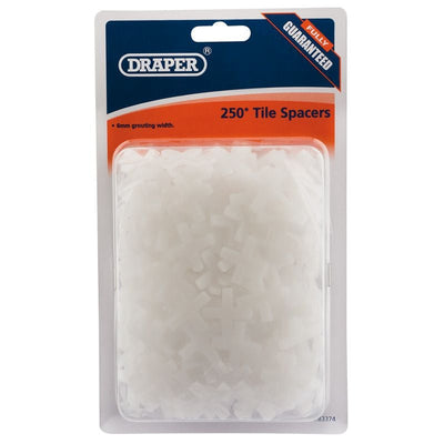 Draper TS2/A Tile Spacers, 6mm (Approx 250) - (83374) - DR-83374 - Draper - Trade Counter Direct