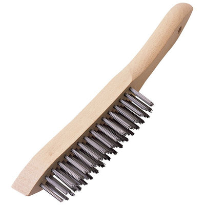 Draper WB - HD/I Heavy Duty 4 Row Wire Scratch Brush, 310mm - (31563) - DR-31563 - Draper - Trade Counter Direct