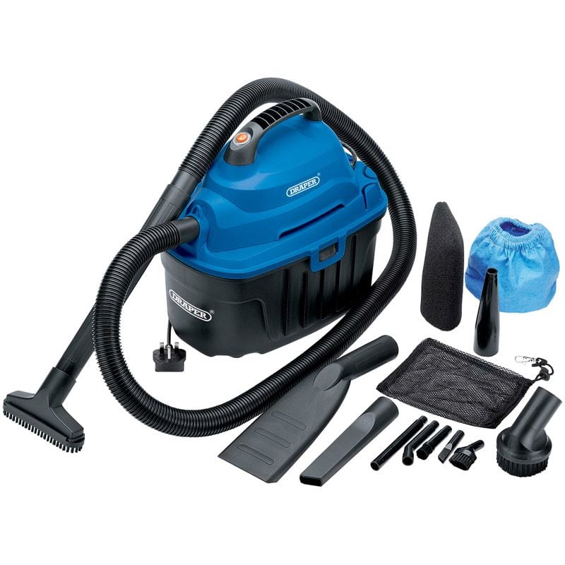 Draper WDV10 Wet and Dry Vacuum Cleaner, 10L, 1000W - (06489) - DR-06489 - Draper - Trade Counter Direct