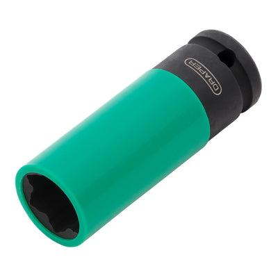 Draper Wheel Nut Socket, 1/2" Sq. Dr., 21mm - DR-28199 - Draper - Trade Counter Direct