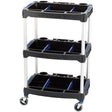 Draper WST - 2 3 Tier Workshop Trolley - (04612) - DR-04612 - Draper - Trade Counter Direct