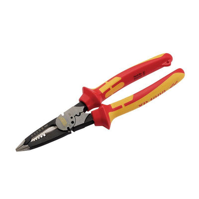 Draper XP1000EP XP1000 VDE Multi - Purpose Pliers, 200mm, Tethered - (99059) - DR-99059 - Draper - Trade Counter Direct
