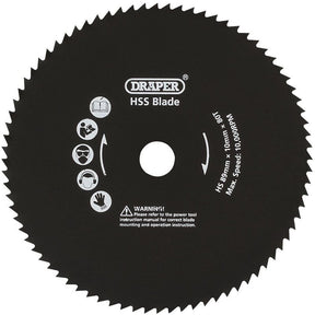 Draper YMPS600SF 89mm Metal Cut Blade for Draper Storm Force Mini Plunge Saw - (25914) - DR-25914 - Draper - Trade Counter Direct