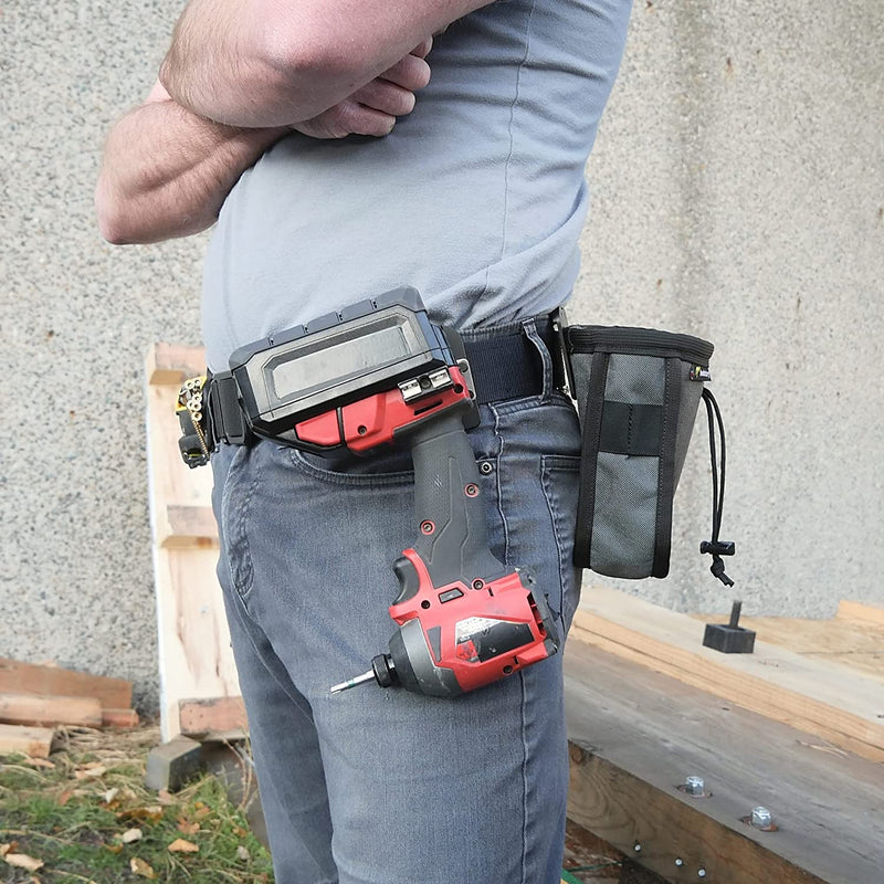 DriverMaster Pro - Clip - On Holder for Drills, Impacts and Nailers with Metal Belt Clip - HLSTR/DRIVER-PRO - Holstery - Trade Counter Direct