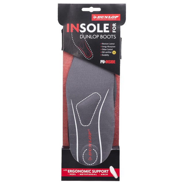 Dunlop Insole Premium With Ergonomic Support - Black (Z920005.47) - 26875-45080-02 - Dunlop - Trade Counter Direct