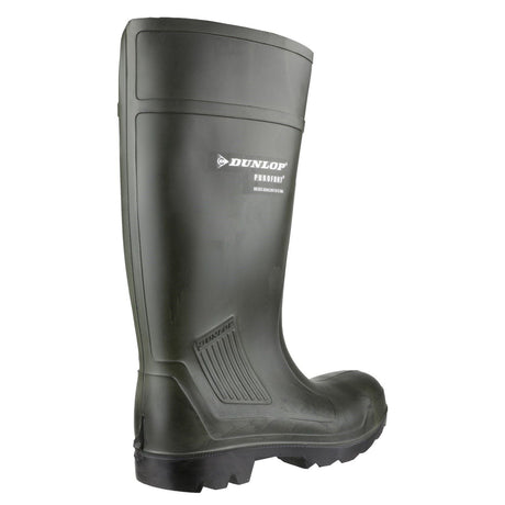 Dunlop Purofort Professional Full Safety Wellington - Green (22212 - 36009) - 22212-36009-04 - Dunlop - Trade Counter Direct